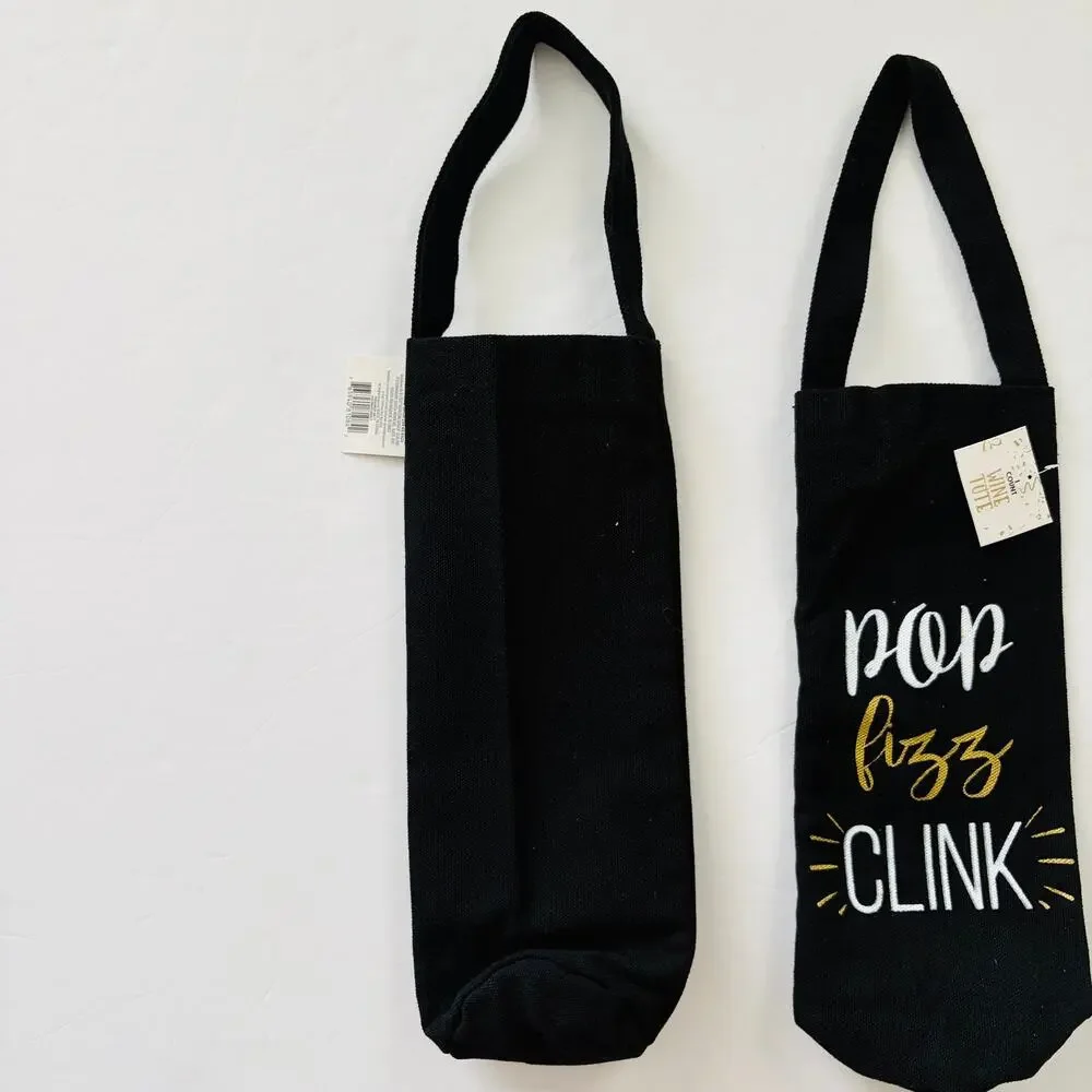 Target | Canvas Wine Bottle Gift Bag Set of 2 NWT